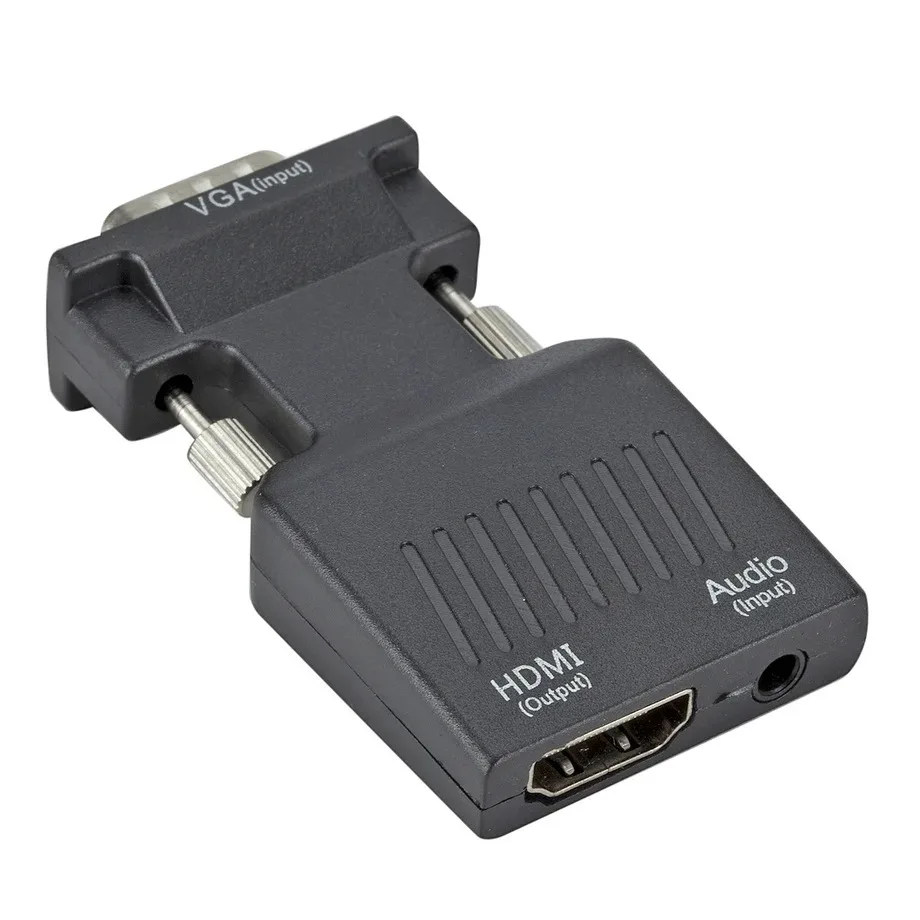 PzzPss-Convertidor de Audio y Video compatible con HDMI, Cable adaptador VGA de 1080P, compatible con PC, portátil y proyector HDTV - imagen 3