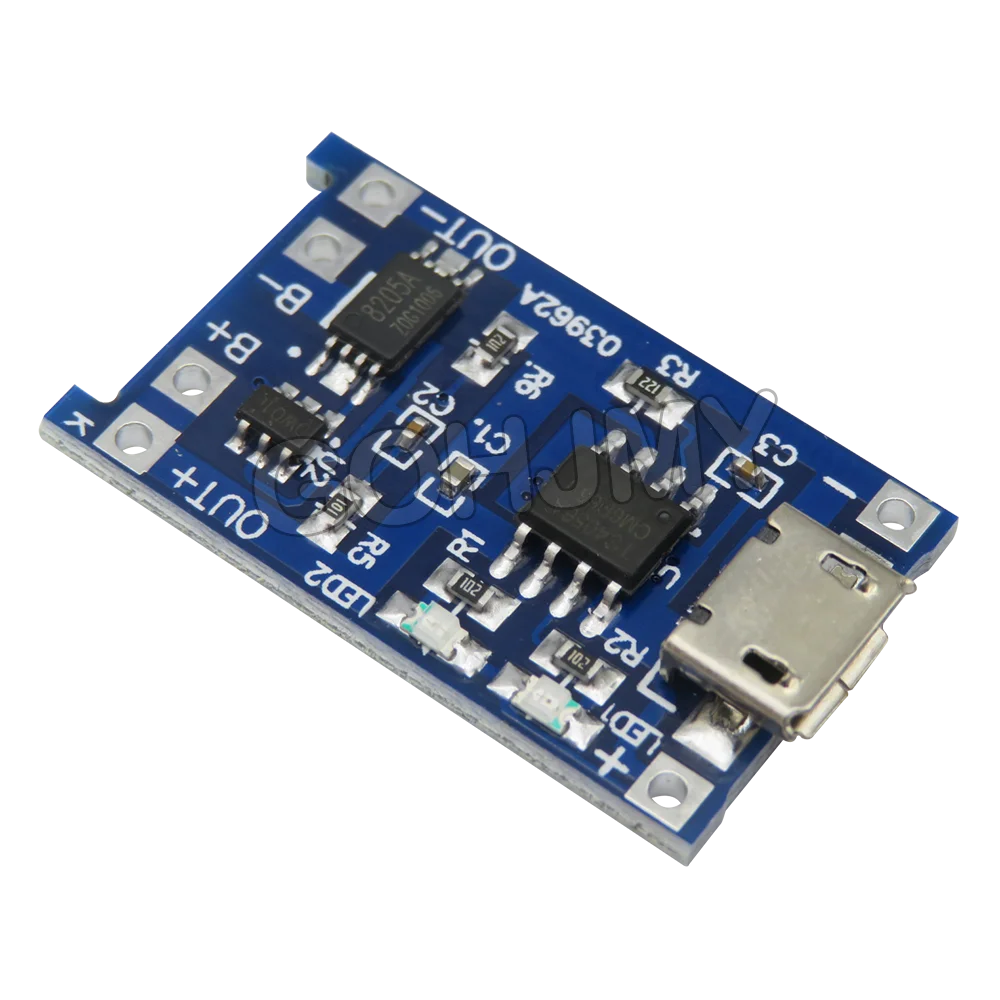 Módulo de cargador de batería de litio Micro USB TP4056 18650 5V 1A, placa de carga con protección + convertidor elevador de DC-DC MT3608 2A - imagen 5