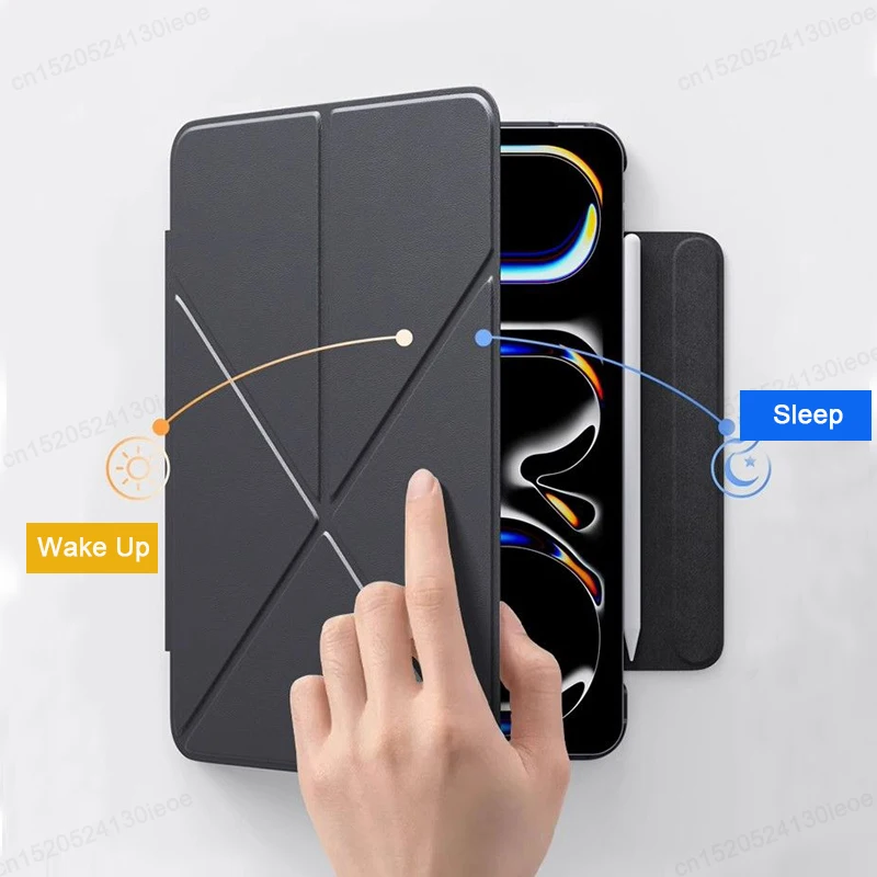 Para 2025 IPad A16 11th 10th Generación Funda iPad Air 7 6 5 4 10,9 Pro 11 12,9 13 pulgadas Mini 7/6 Funda magnética desmontable - imagen 3