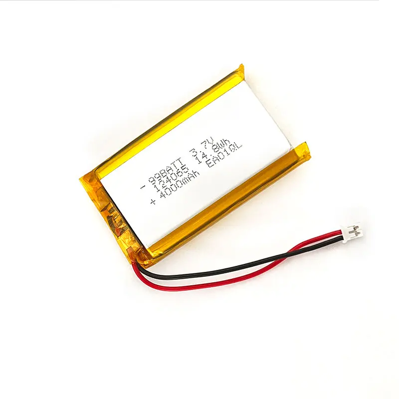 124065   Batería de litio de 3,7 V, 4000mAh, 14,8wh, baterías de polímero de iones de litio, Ph 2,0mm, 2 pines para banco de energía, cerradura electrónica, grabadora de coche - imagen 4