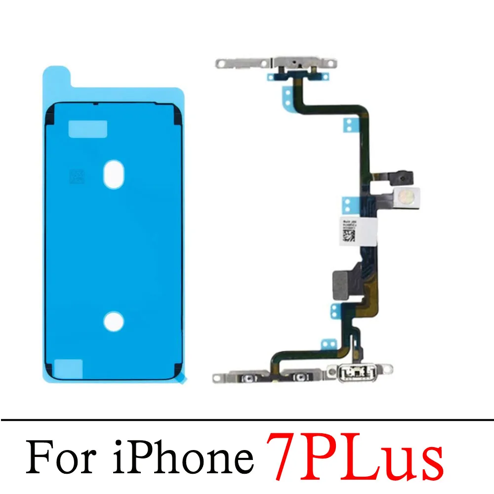 Cable flexible de interruptor de encendido y apagado para iPhone 7 8 Plus, botón de silencio de volumen con micrófono, luz de Flash, reemplazo flexible - imagen 3