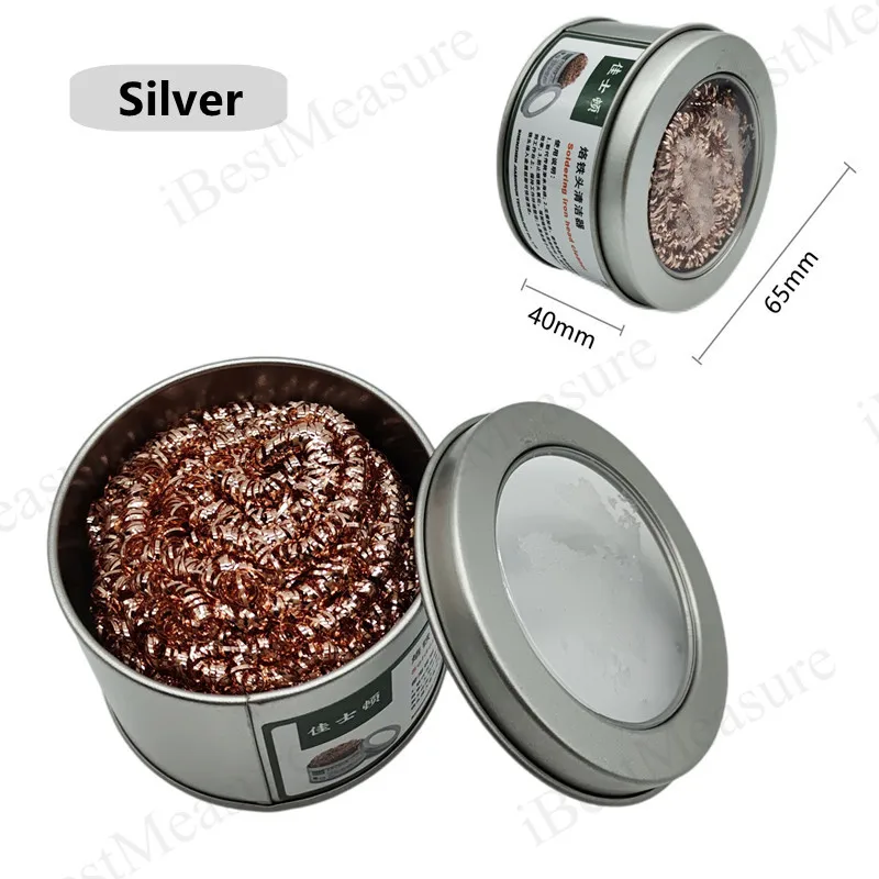 Limpiador de puntas de soldador, limpieza de puntas de soldador, bola limpiadora de alambre de cobre con esponja y soporte, No se necesita agua - imagen 5