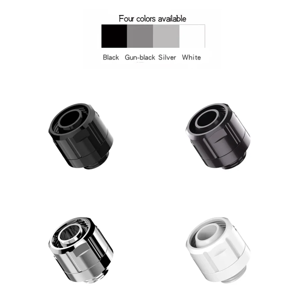 FREEZEMOD Kit de montaje 3/8 manguera suave accesorios de latón 10*16mm tubo OD16mm tubo de PVC torsión G1/4 rosca PC MOD refrigeración por agua GRGKN-H3 - imagen 4