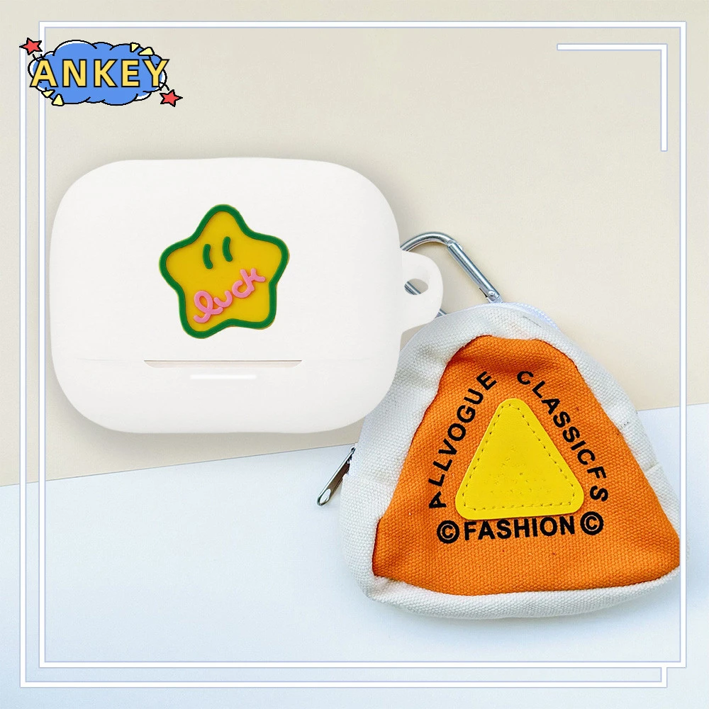 Anker-funda de silicona para auriculares Soundcore K20i, regalo de perro de dibujos animados, cubierta protectora para auriculares con colgante - imagen 4