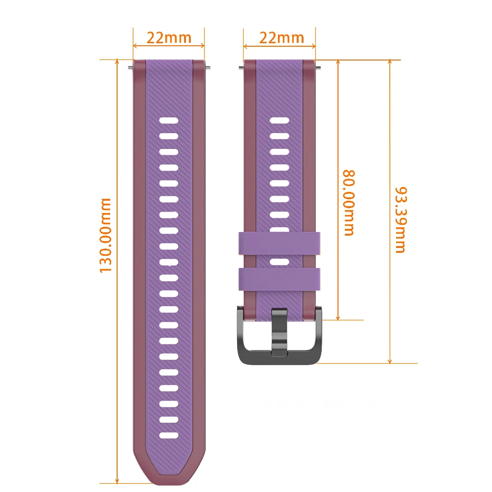 Correa deportiva de silicona de 22mm para Xiaomi Watch 2 Pro, correa de repuesto para Mi Watch S4 S3 S2 46mm S1 Active Color2 - imagen 5