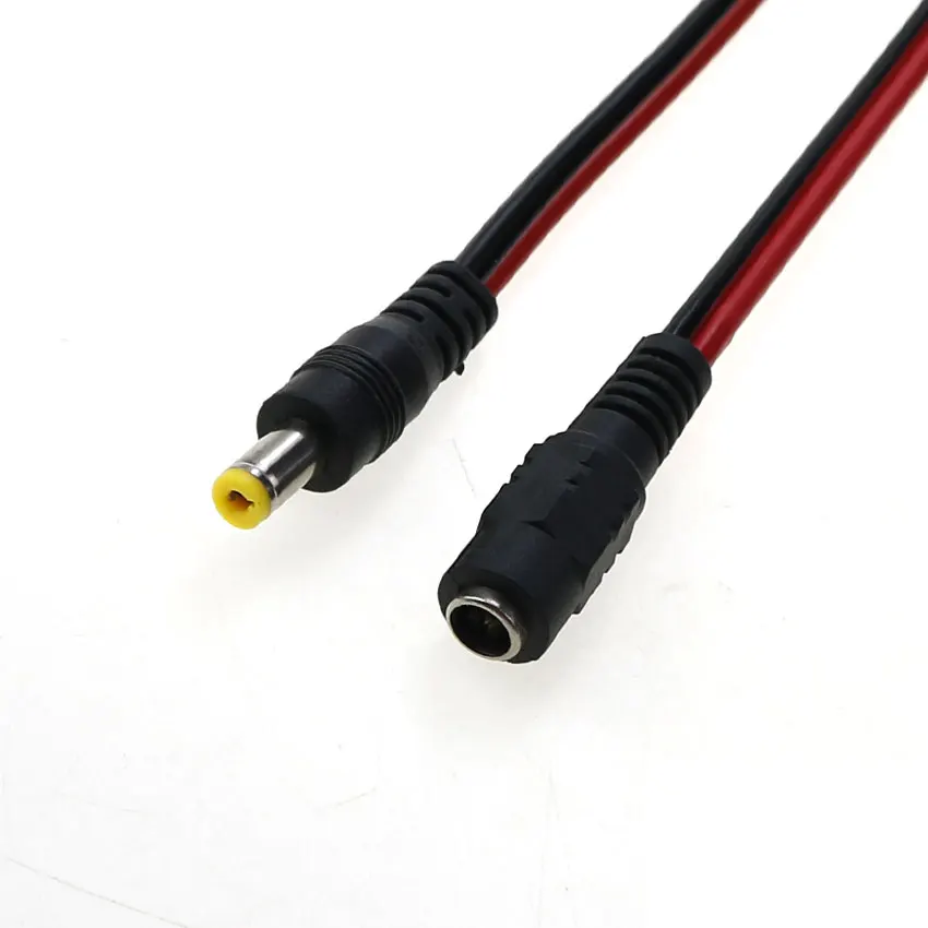 Cltgxdd-Adaptador de Cable de alimentación CC, conector macho y hembra soldado de 12V CC, 5,5x2,1mm, para tira de luz LED, cámara CCTV - imagen 2