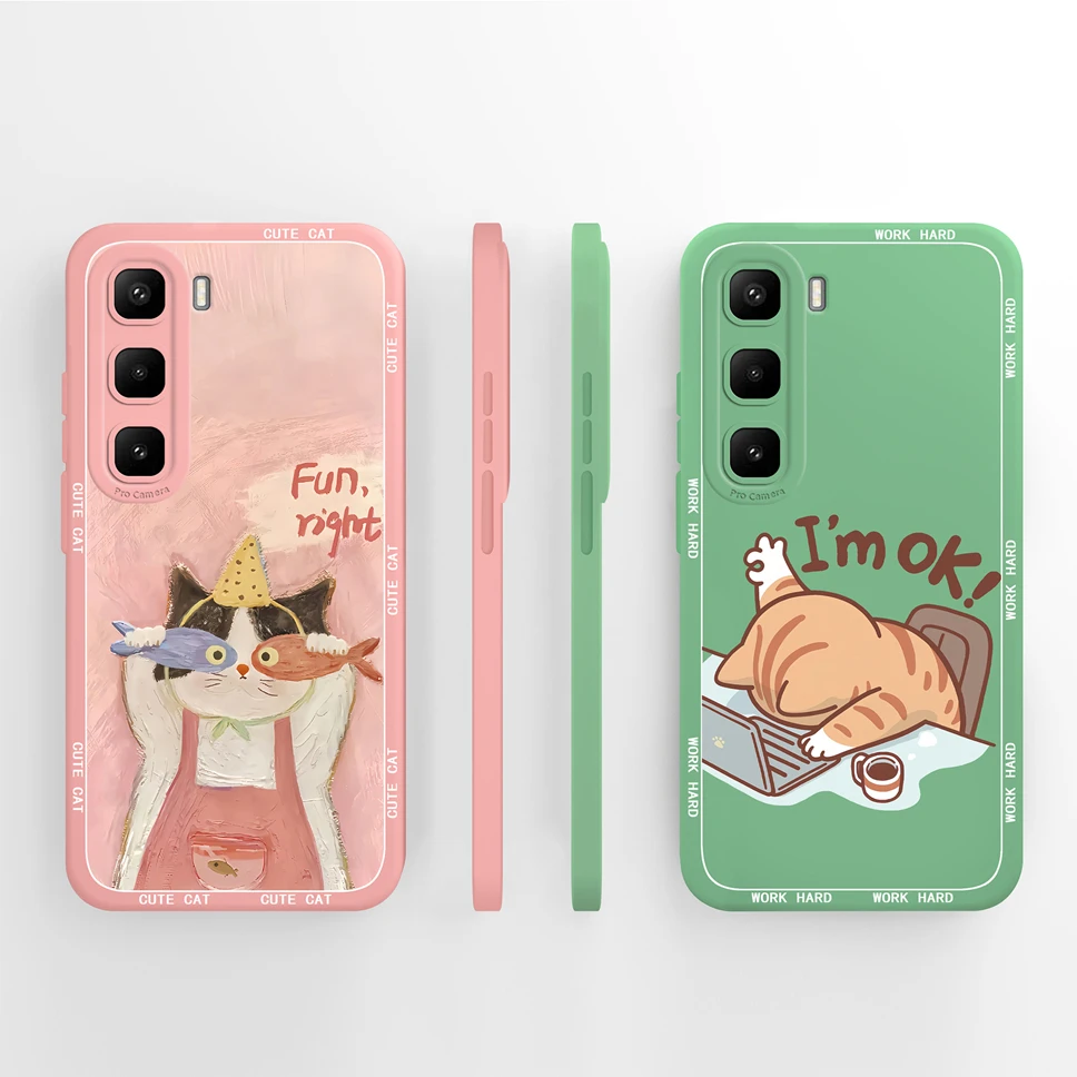 Para Infinix Hot 60 Pro Plus 4G funda de teléfono bonita funda protectora de mariposa para Infinix Hot 60Pro + parachoques ligero anticaída - imagen 5