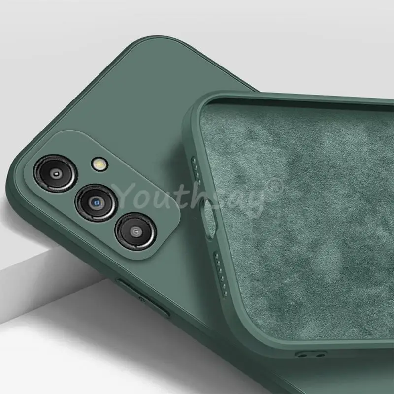 Para Samsung Galaxy A16 funda Samsung A17 A16 A15 A14 A55 A06 A04 A04S A04E A24 A54 A34 A05 cubierta de silicona Protector liso de goma - imagen 5