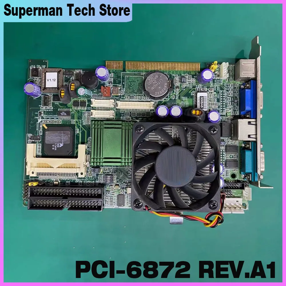 Para placa base industrial de media longitud Advantech PCI-6872F 190K687215 con puerto de red PCI-6872 REV.A1 - imagen 3