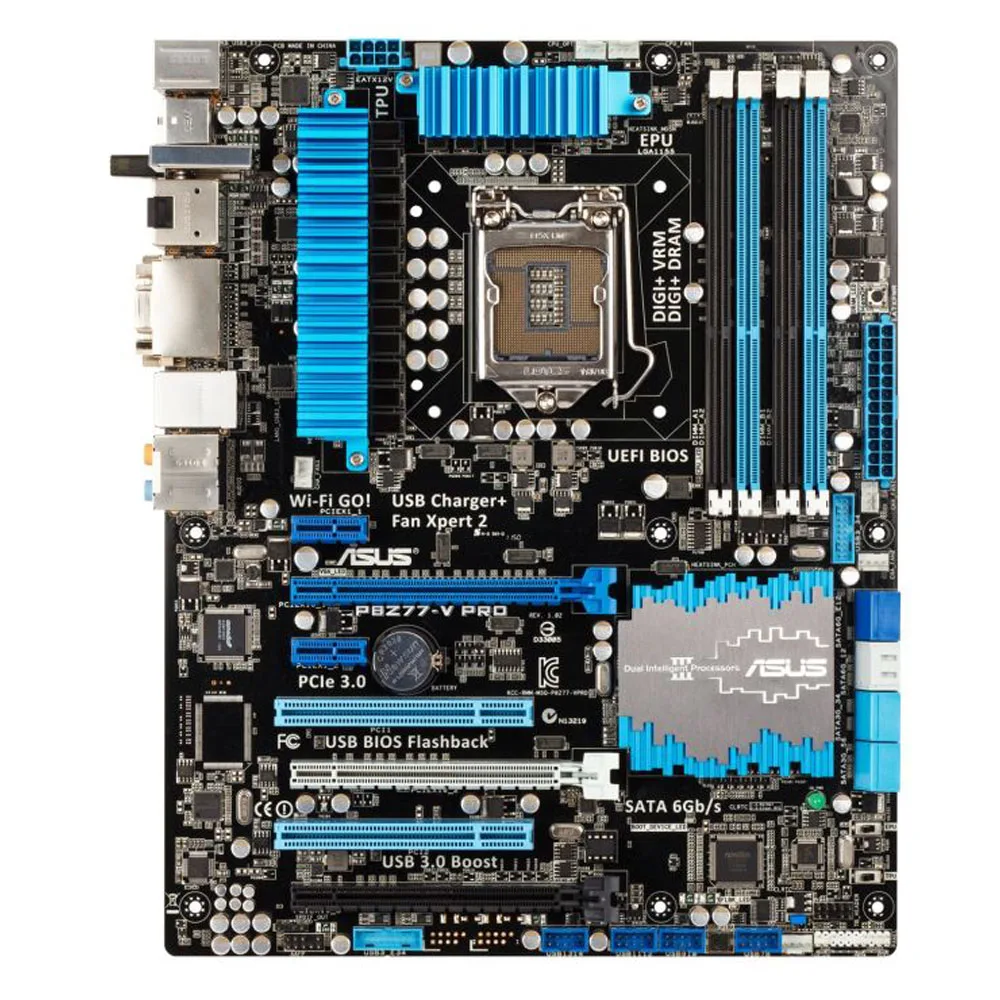 Placa base Intel ASUS P8Z77-V PRO LGA 1155 Intel Z77 HDMI SATA 6 Gb/s USB 3.0 ATX usada