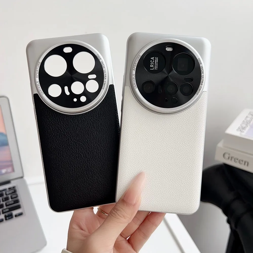 Para Xiaomi Mi 15 Ultra funda de lujo de cuero PU Color de piel a juego funda protectora trasera para Xiaomi Mi15 Ultra Shell - imagen 3