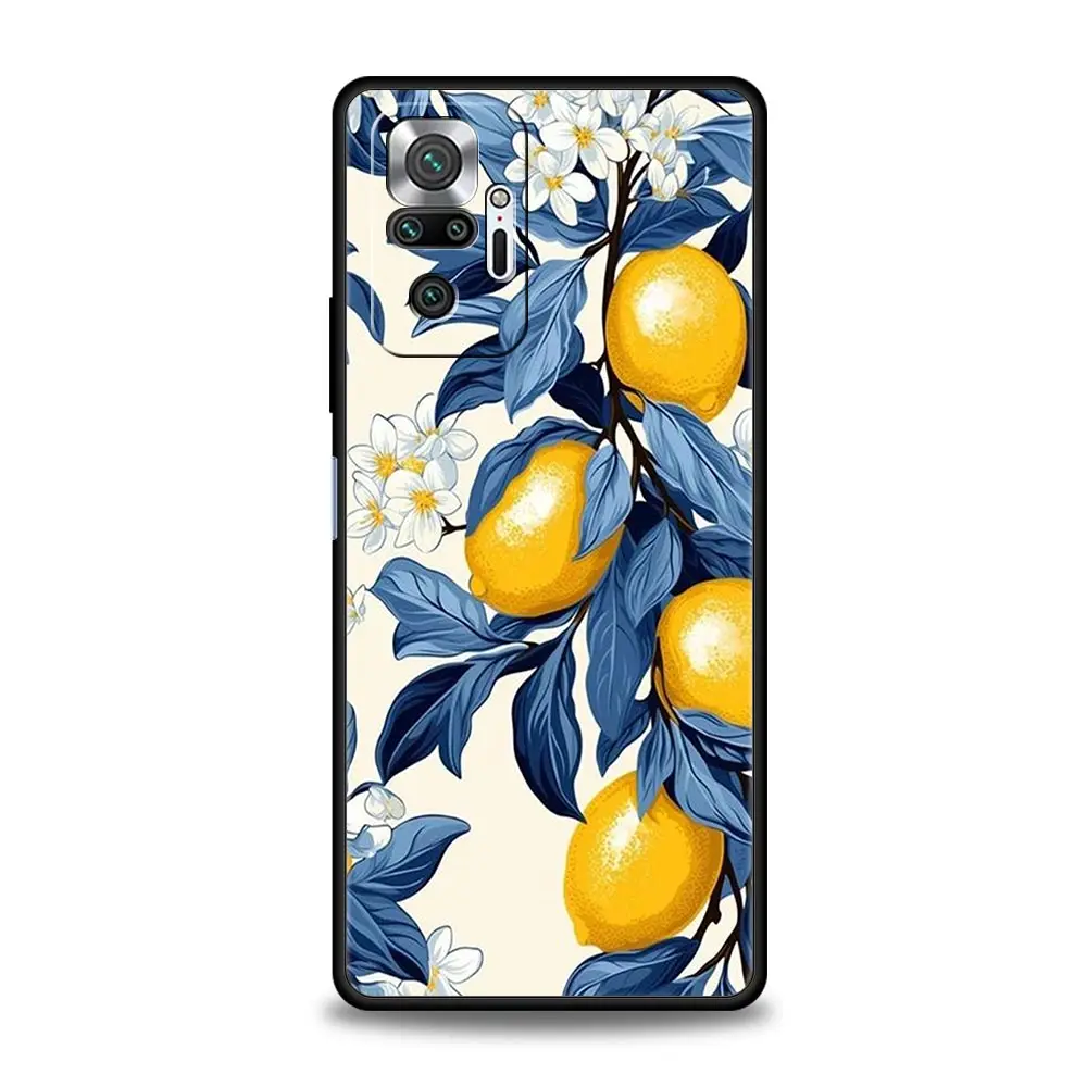 Funda de teléfono para Xiaomi Redmi Note 14 13 12 5G 11 10 Pro Plus 4G 9S 9 14C 13C 12C 10C 9C 9A funda suave de TPU fruta limón - imagen 5