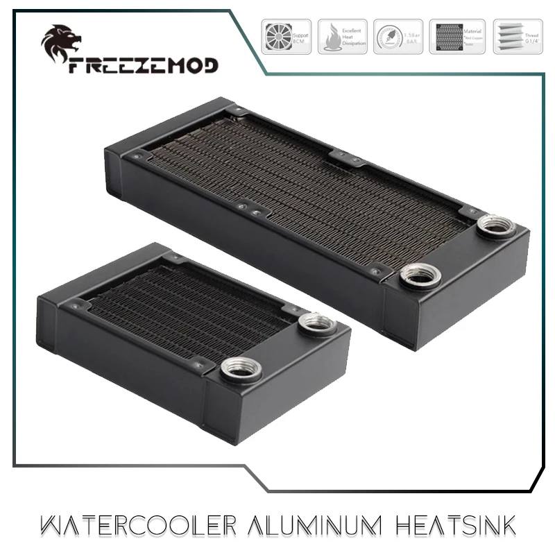 Disipador de calor de aluminio para enfriador de agua, fila de enfriador de líquido pequeño para radiador 80/160 para láser de impresión médica, SR-L de ventilador de 80mm que combina - imagen 2