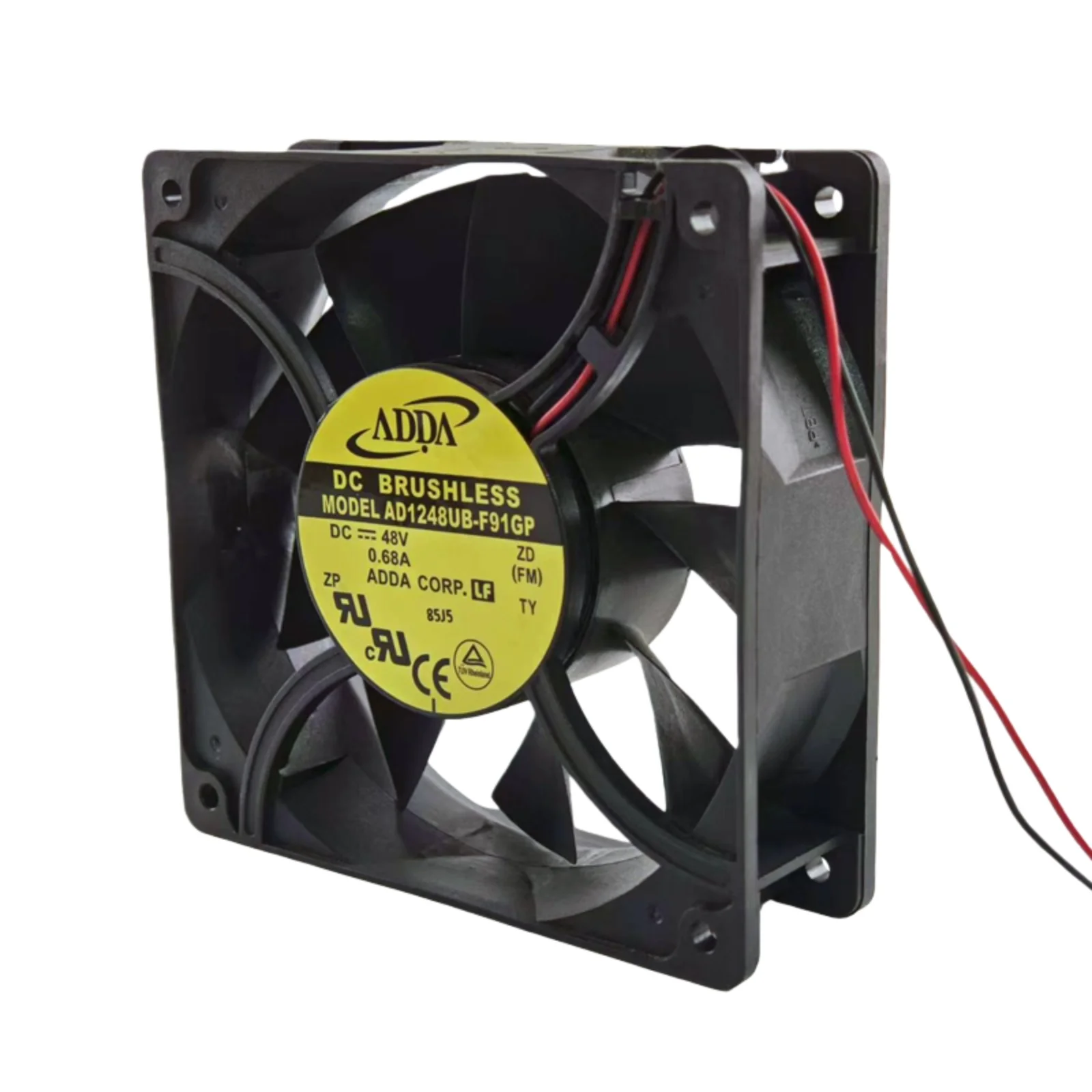 Nuevo para ADDA AD1248UB-F91GP 120x120x38mm DC 48V 0.68A ventilador de refrigeración de marco de Metal 4700RPM 220CFM ventilador de rodamiento de bolas de alto flujo de aire - imagen 3