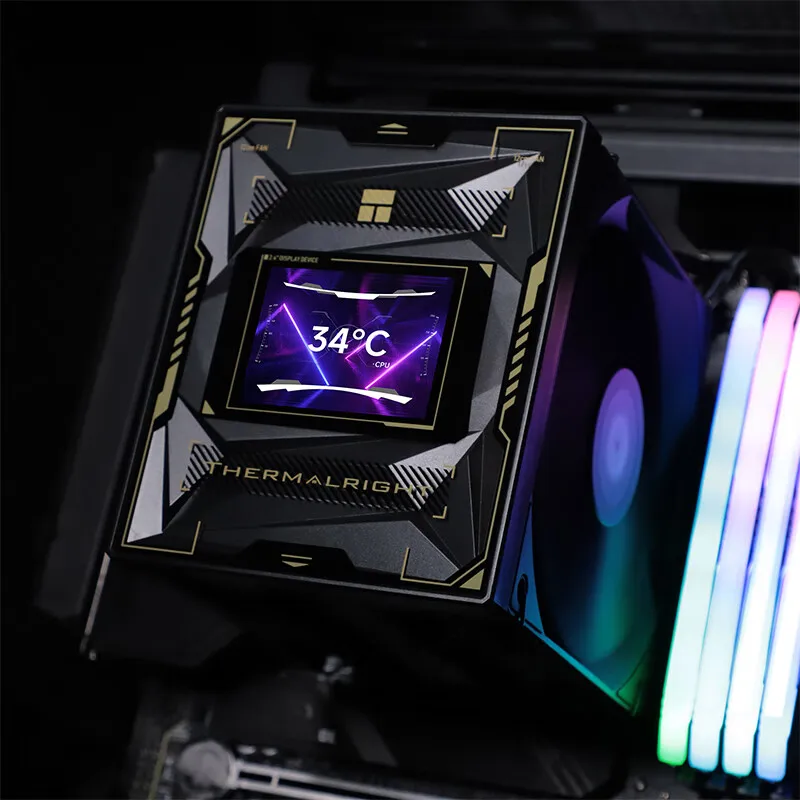 Thermalright Burst Assassin 120 VISION 6x6mm AGHP 4,0 Heatpipe Tower enfriador de aire 2,4 pulgadas IPS LCD para INTEL LGA1851 1700 AMD AM5 - imagen 5