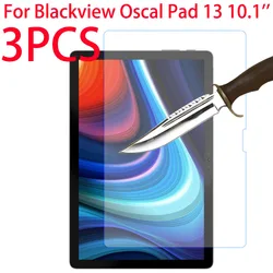 Protector de pantalla de vidrio templado HD para Blackview Oscal Pad 13, película frontal protectora transparente, 3 piezas, 10,1 pulgadas