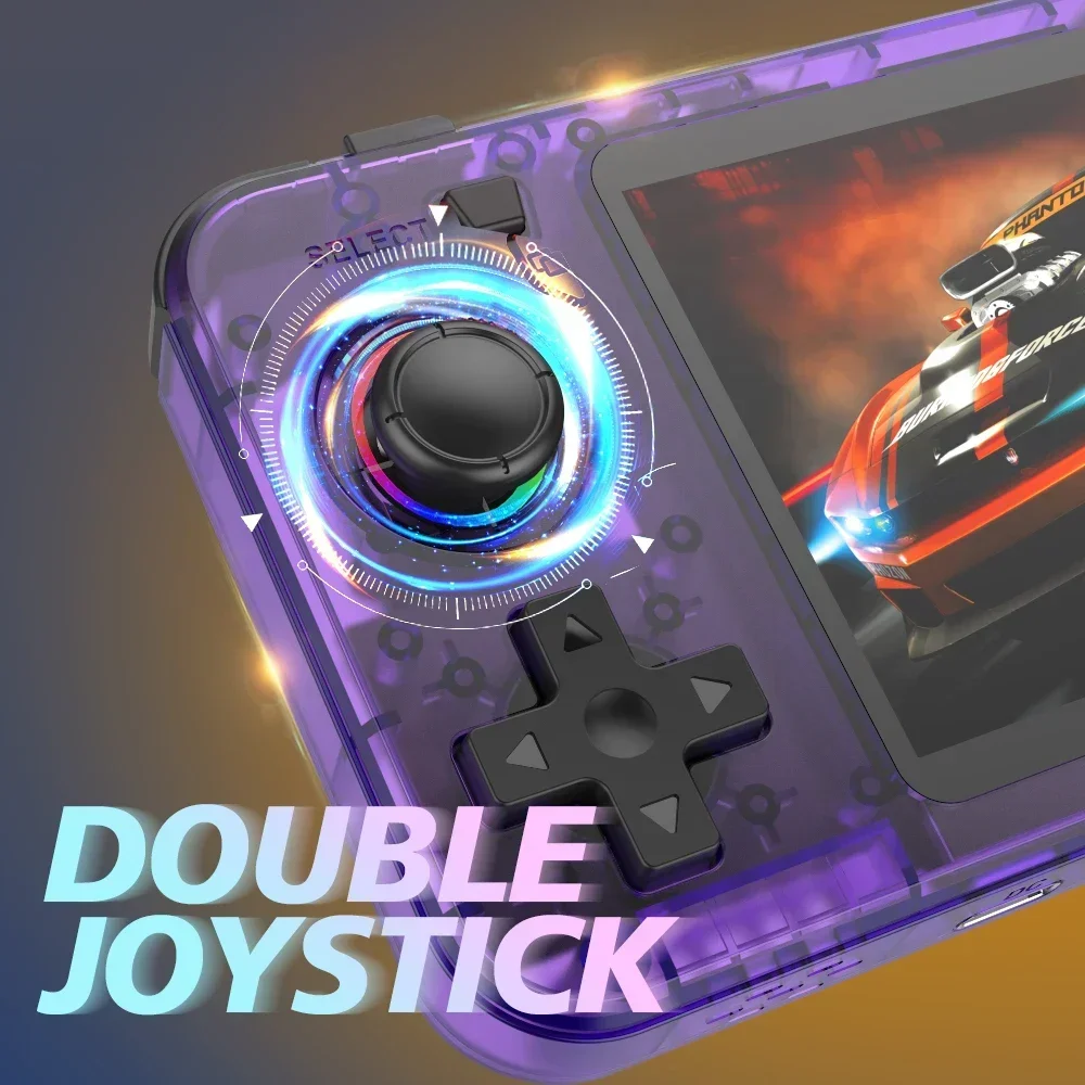 BOYHOM nueva consola de juegos portátil R36H pantalla IPS de 3,5 pulgadas Linux RK3326 reproductor de videojuegos Retro 3000 mAh 64G 10000 + juego clásico - imagen 2