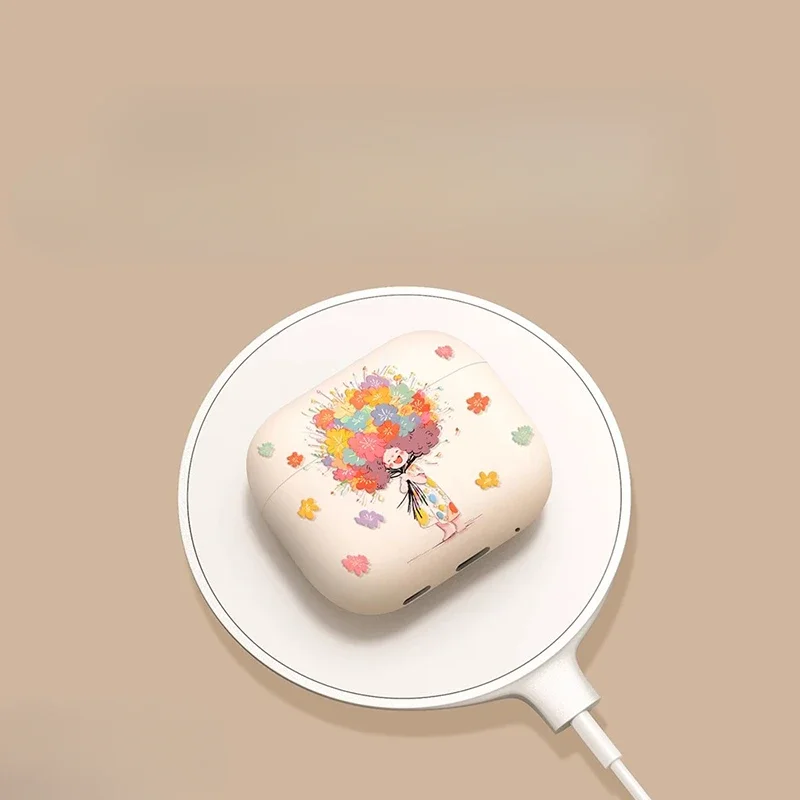 Para Airpods4 generación para Apple Ear Shell hebilla Simple funda protectora anticaída para AirPods 4 funda esmerilada para AirPodspor2 - imagen 4