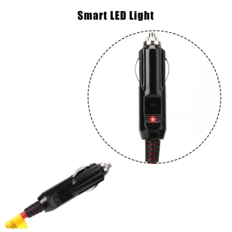 Con fusible de 15A, 12V, 24V, enchufe de 3,6 M, enchufe hembra, cable cargador de coche, cable de enchufe de extensión macho para encendedor de coche - imagen 4