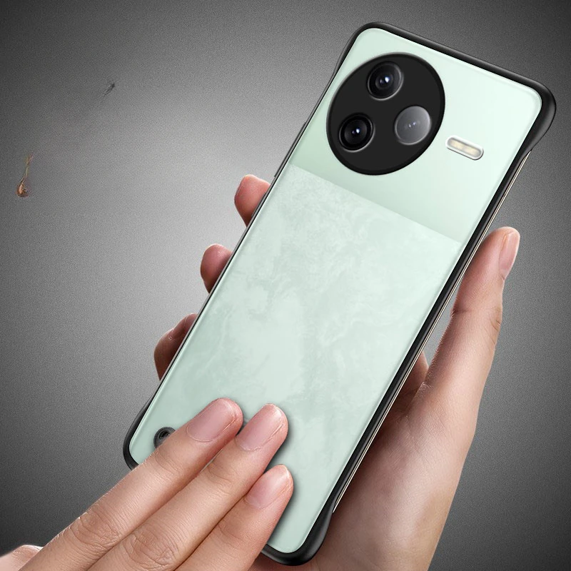 Para POCO F7 Ultra sin marco delgado mate duro PC translúcido funda de teléfono para POCO F7 Pro F7ultra cubierta de anillo de protección de cámara - imagen 4