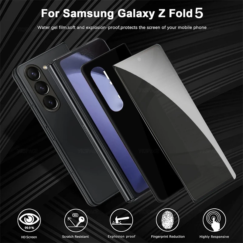Lente de cámara 3D frontal y trasera, vidrio templado antiespía para Samsung Galaxy Z Fold 7 SE 6 5 4 3 2 W25 W24 W23 Protector de pantalla - imagen 3