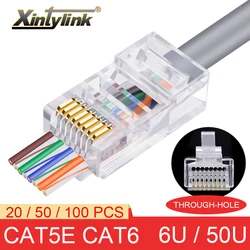 Conector RJ45 Cat6 UTP 8P8C Alta Calidad para Ethernet