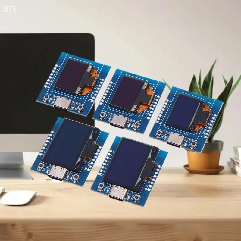 Placa de desarrollo de ESP32-C3, pantalla OLED de 0,96/1,3 pulgadas, WiFi, Bluetooth, módulo IoT, módulo microcontrolador de antena cerámica - imagen 4