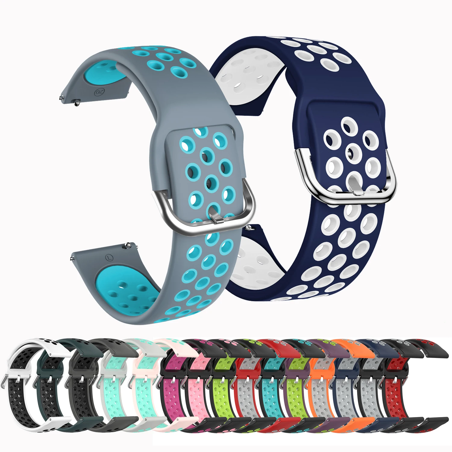 Correa de silicona para reloj Huami Amazfit GTR3 Pro, 20/22mm, para Amazfit GTR 47mm 4 3 2 2E/GTS 3 2 2E 4 Mini Correa