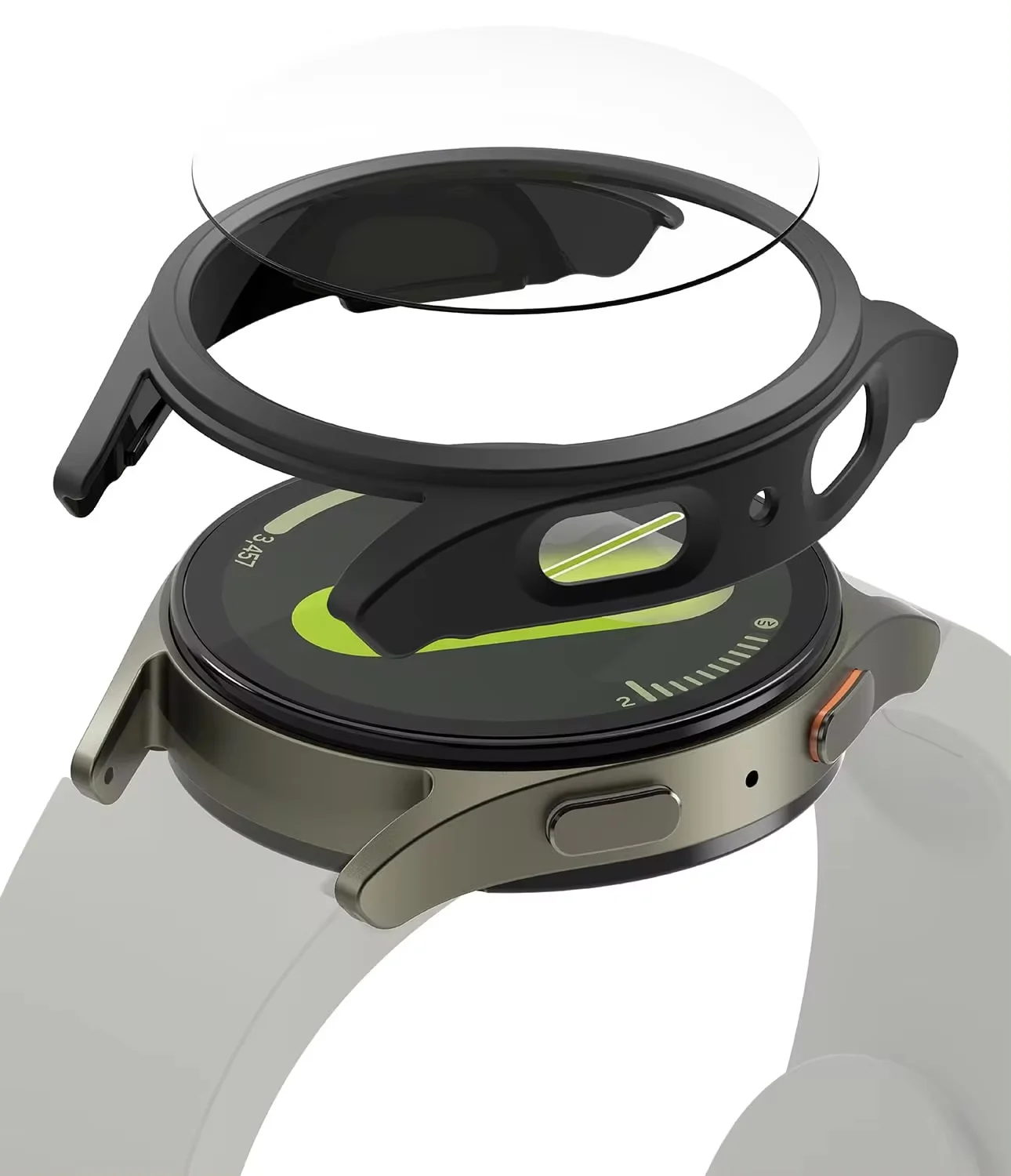 Vidrio y funda para Samsung Galaxy Watch 7, Protector de pantalla de 40mm/44mm, vidrio templado y PC duro, cubierta protectora de parachoques, juego de accesorios