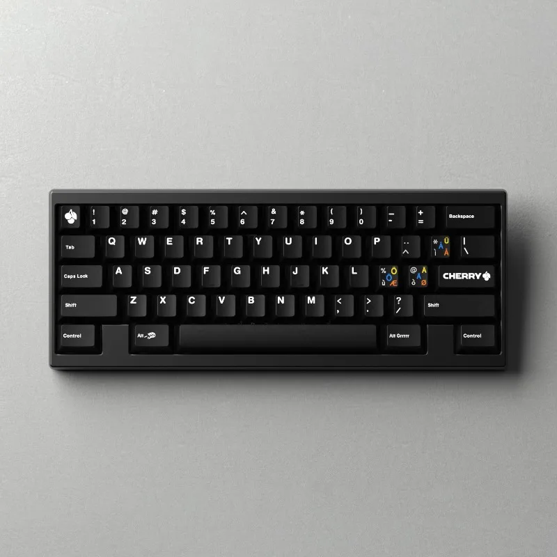 Juego de teclas negras GMK CTL MONO, tapas de teclado de perfil de cereza ABS personalizadas para juegos, accesorios de teclado mecánico de oficina - imagen 4