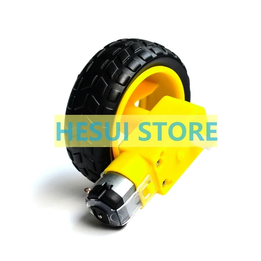 Chasis de coche inteligente, neumático de robot y motor de reducción DC 3v-12v, motor de rueda - imagen 2