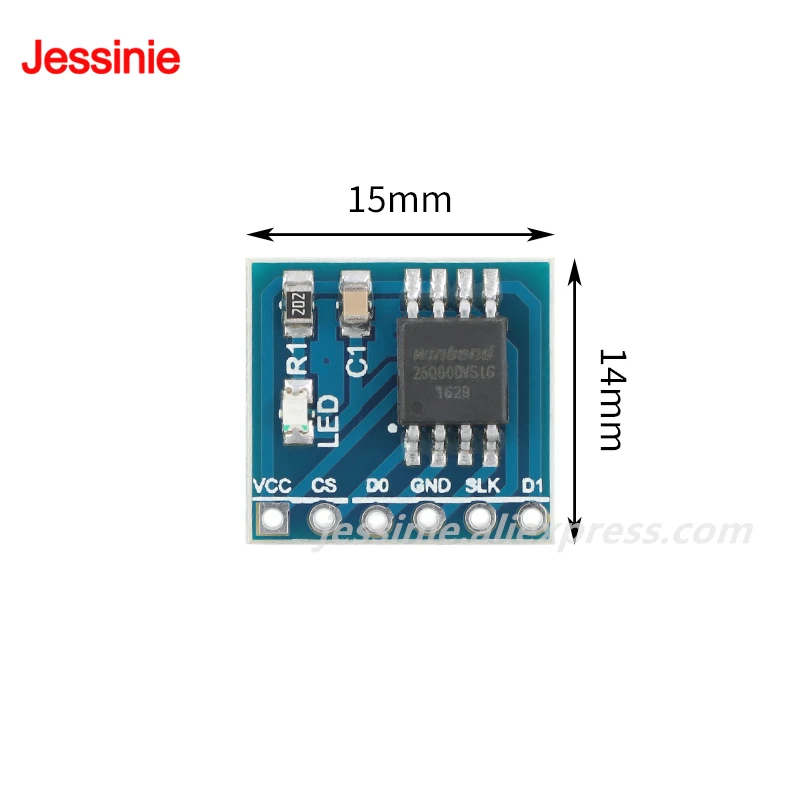 1-5 uds ni módulo de almacenamiento FLASH W25Q80 W25Q16 W25Q32 32Mbit W25Q64 64Mbit W25Q128 128Mbit 8MByte interfaz SPI código BV FV STM32 - imagen 4