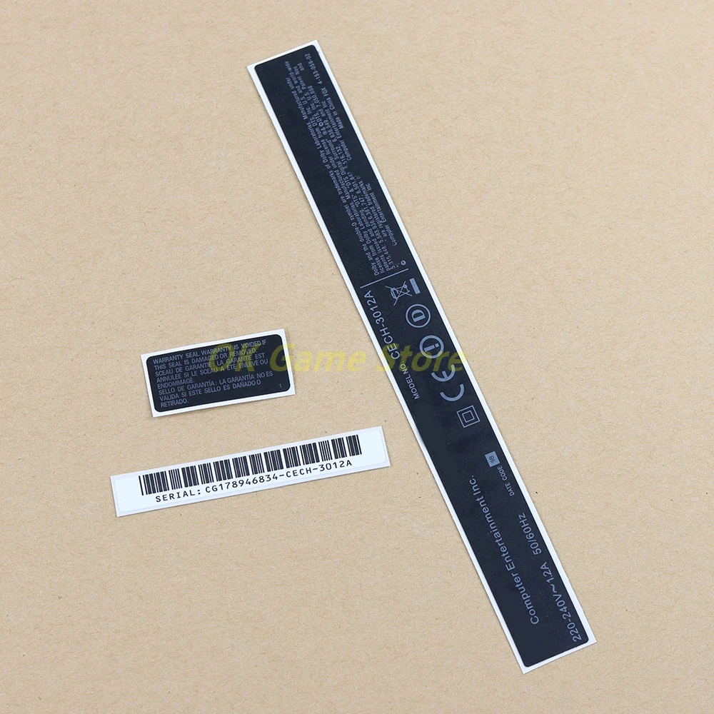 Etiqueta engomada del sello de seguridad 3 en 1 para PlayStation3 PS3 3000 Etiqueta delgada de sellos de garantía de carcasa de host - imagen 4