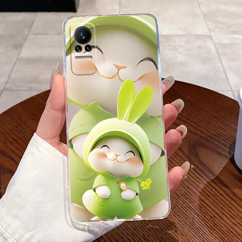 Carcasa para Xiaomi Civi 1 1s dragón de lujo lindo fresco niños niñas patrón suave funda de teléfono de silicona contraportada transparente TPU Shell - imagen 3