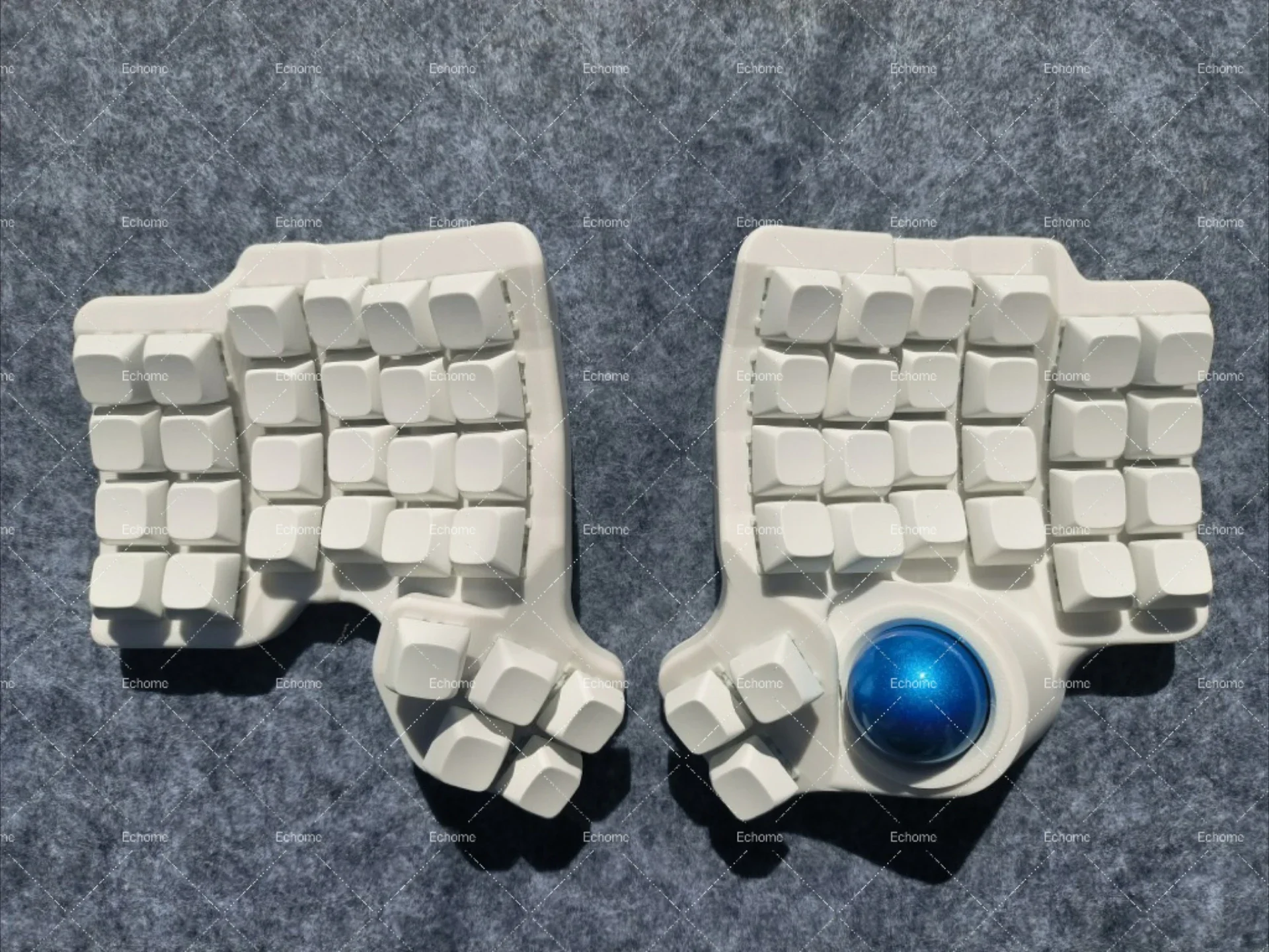 Charybdis teclado dividido 4x6 Trackball curvo personalizado, Bluetooth, inalámbrico, modo Dual, intercambio en caliente, Kit de teclado mecánico dividido para jugadores - imagen 3