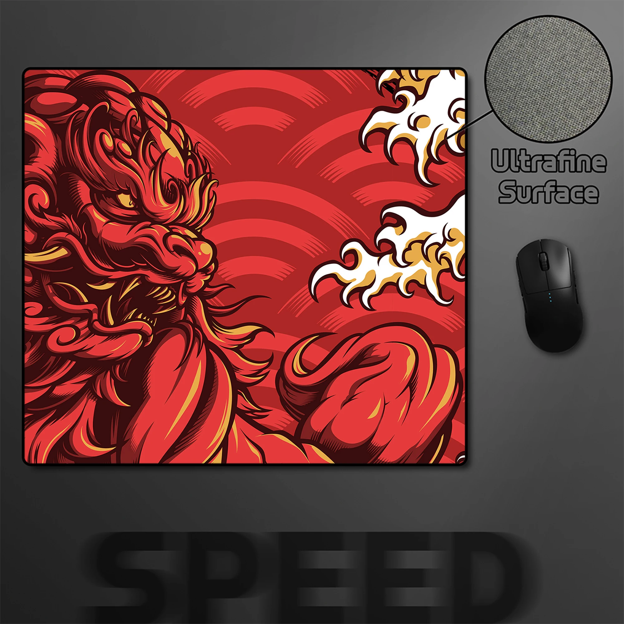 Alfombrilla de ratón para juegos de 45x40cm, alfombrilla de ratón antideslizante Premium para Gamer e-sports, alfombrilla de ratón de goma con diseño de tigre, alfombrilla profesional para escritorio de ordenador - imagen 2