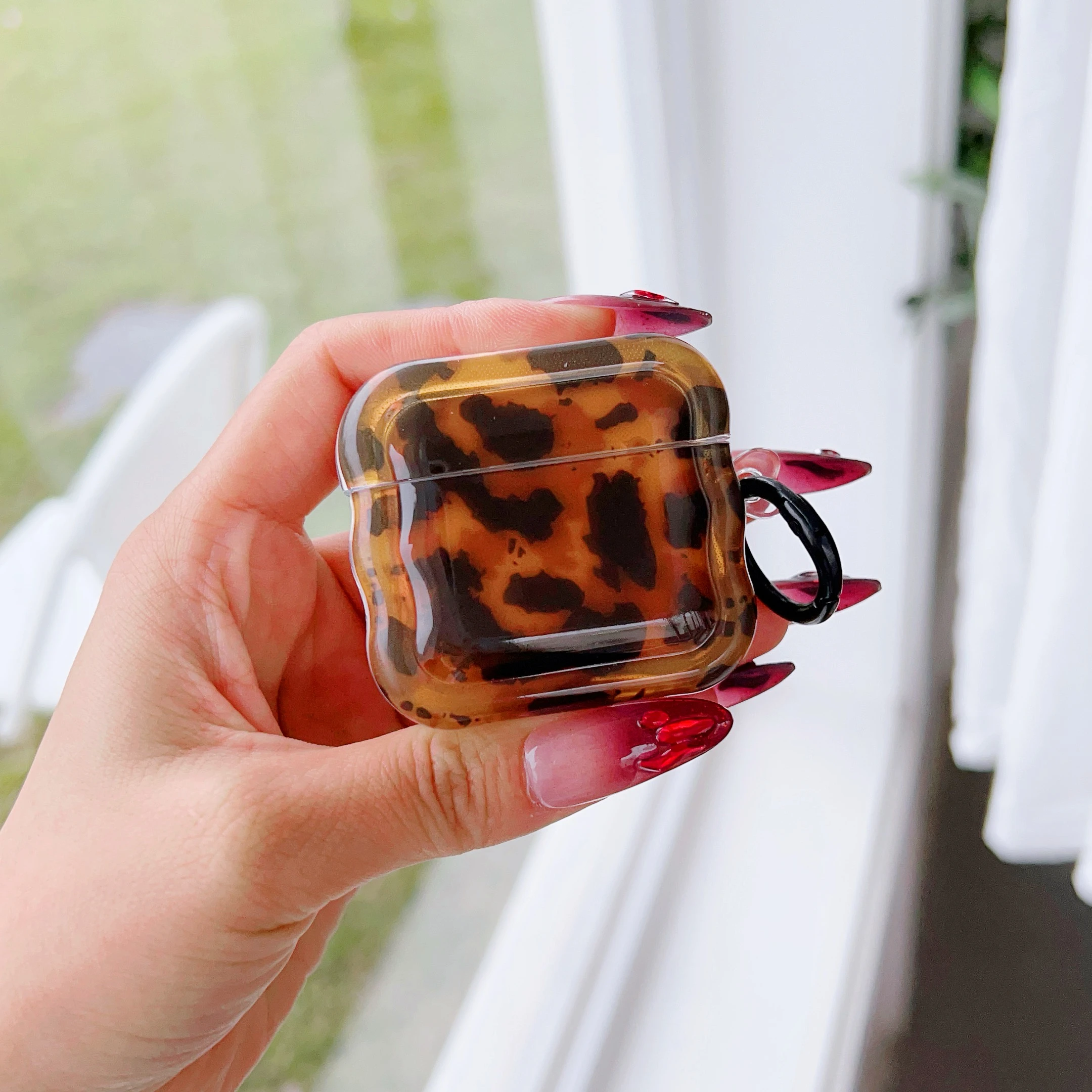 Funda brillante con diseño de ámbar marrón elegante para Apple AirPods 1, 2, 3, 4 Pro, AirPods Pro 2, funda protectora suave a prueba de golpes - imagen 3