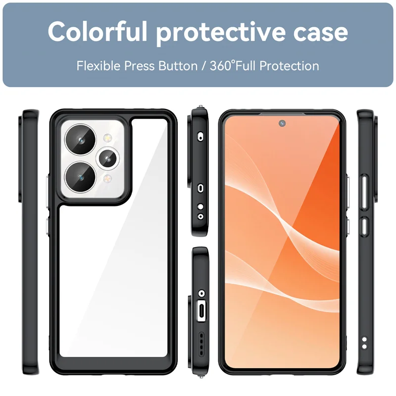 Funda transparente colorida de TPU para Realme 15 Pro 5G, funda protectora transparente, Coque Capa - imagen 2