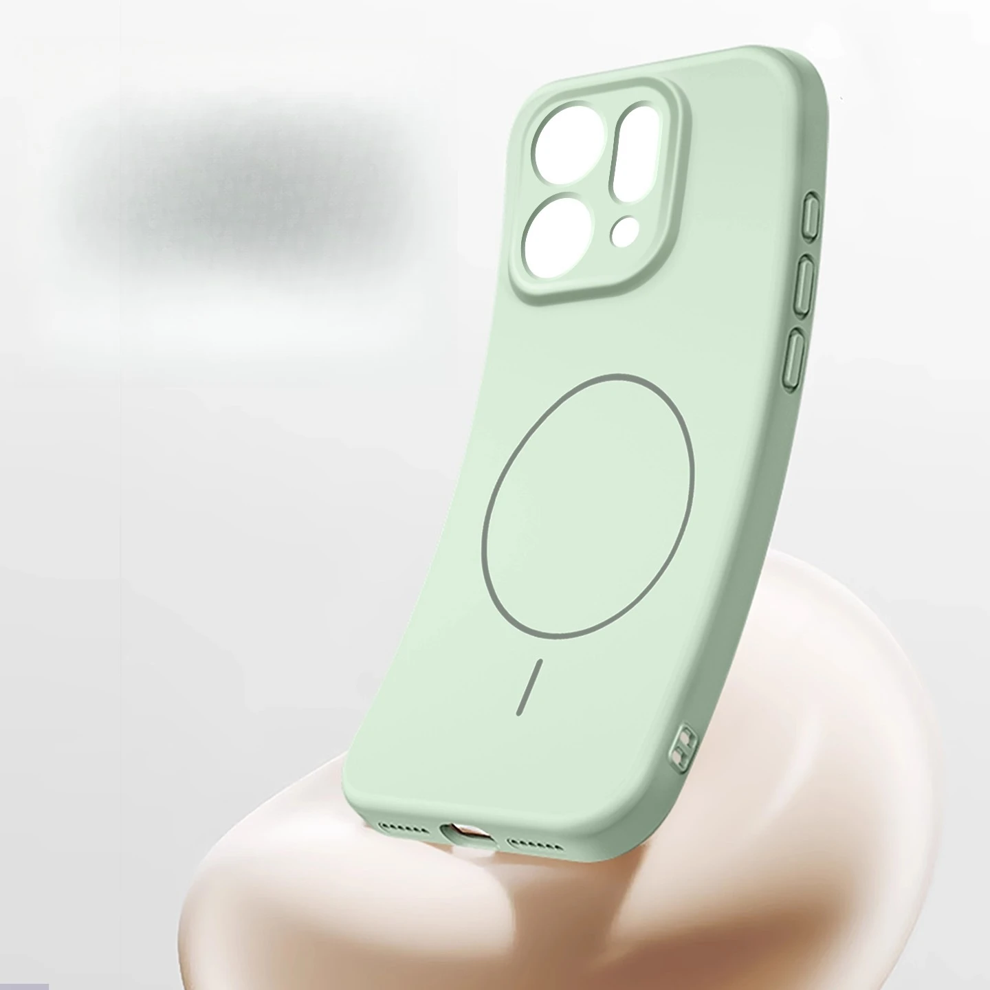 Para OPPO Reno 14 13 Pro Funda de silicona magnética Simple amigable con la piel para OPPO Reno14 Pro Funda de parachoques absorbente de golpes - imagen 4