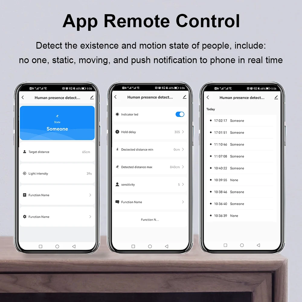 Tuya-Detector de presencia humana con WiFi, Radar de detección de distancia de 24G, Sensor PIR de cuerpo humano inteligente, compatible con asistente de casa - imagen 2