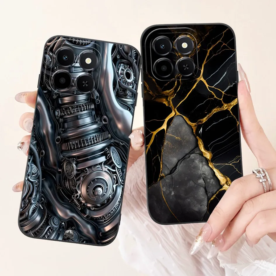 6,61 "para Honor X6c 2025 funda Linda Panda conejo silicona líquida suave a prueba de golpes TPU contraportada para HonroX6c Play 9C NIC-LX1 Para - imagen 2