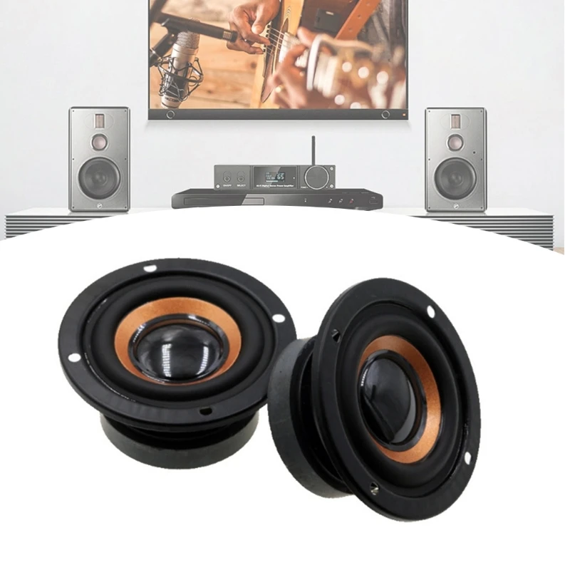 Altavoz frecuencia completa 2 pulgadas, altavoz Subwoofer frecuencia completa resistente agua 3W y 4Ohm, bobinas - imagen 2