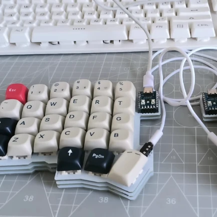 Kit de teclado dividido compatible con QMK/VIAL con cable RGB personalizado HotSwap teclados ergonómicos de mano izquierda y derecha regalos para hombres niños amigos - imagen 2