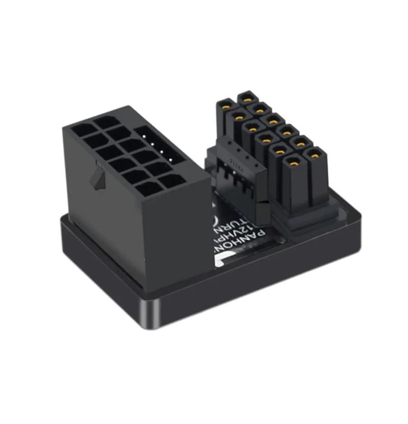 Conector macho a hembra de giro de 180 grados 12VHPWR 12 + 4 16 pines 600W adaptador de fuente de alimentación PCIe5.0 tarjeta gráfica adaptador de corriente ATX3.0 - imagen 3