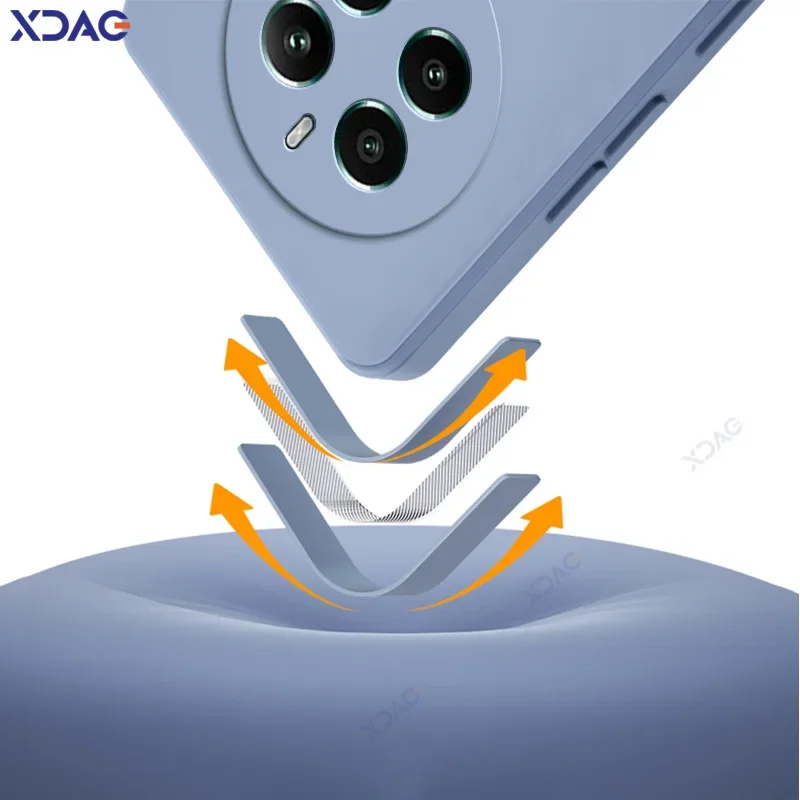 Fundas de lujo para teléfonos móviles de doble capa para Realme P1 Narzo 70 Pro 5G Protector suave cubierta cuadrada de silicona líquida RealmeP1 Narzo70Pro - imagen 4