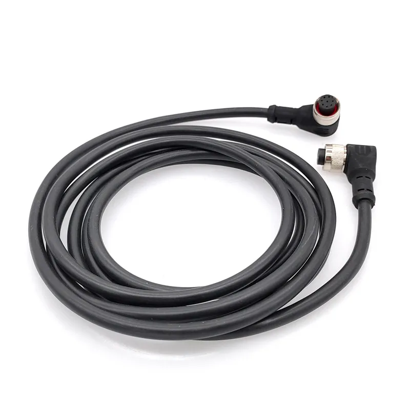 Cable conector de sensor M12 de doble cabezal macho hembra, cable de 2m resistente al agua, 4 pines, 5 pines, 8 pines, tipo A - imagen 4