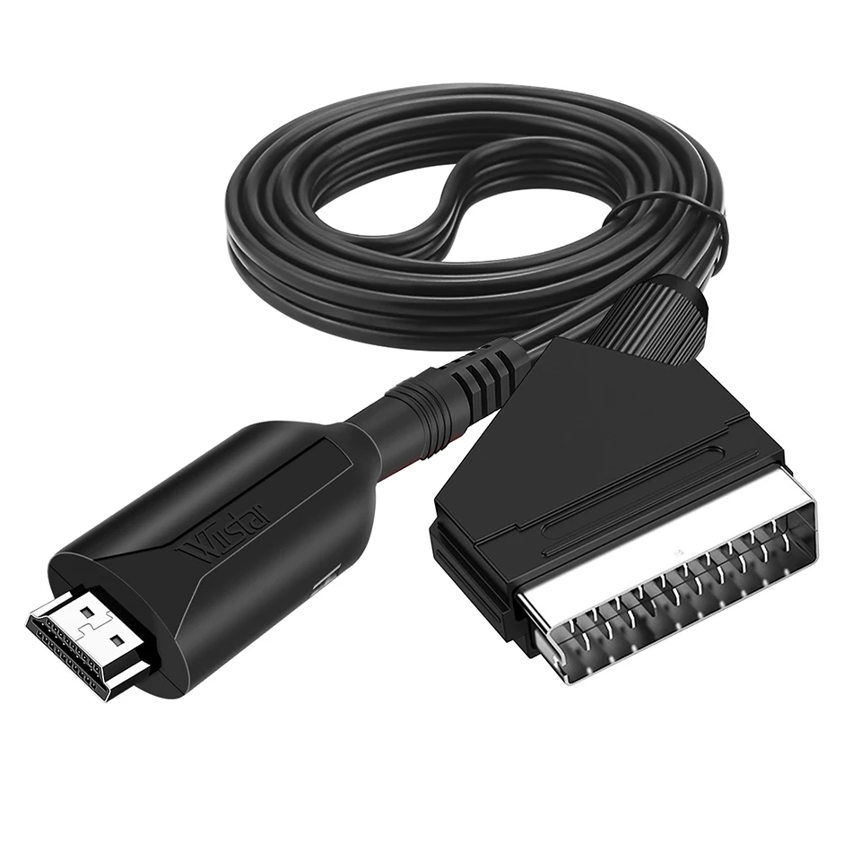 Adaptador HDMI a SCART 720P/1080P - Cable USB convertidor para TV - imagen 5