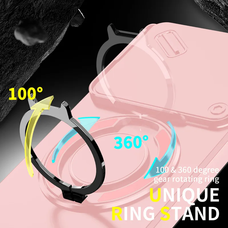 Para Infinix Note 40 50 Pro Plus 4G 5G funda magnética ELVEV Anti-caída resistente duro PC anillo soporte cubierta de teléfono - imagen 4