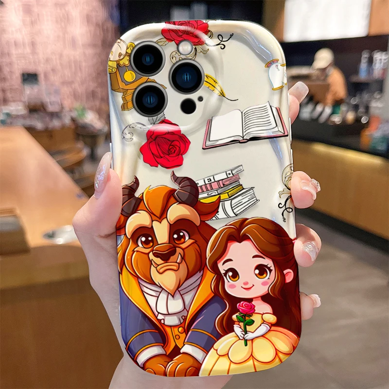 Funda La Bella y La Bestia para iPhone 16 E 15 Pro Max 14 13 12 Mini 11 Pro Max XS X 8 7 Plus Fundas suaves a prueba de golpes Funda - imagen 5