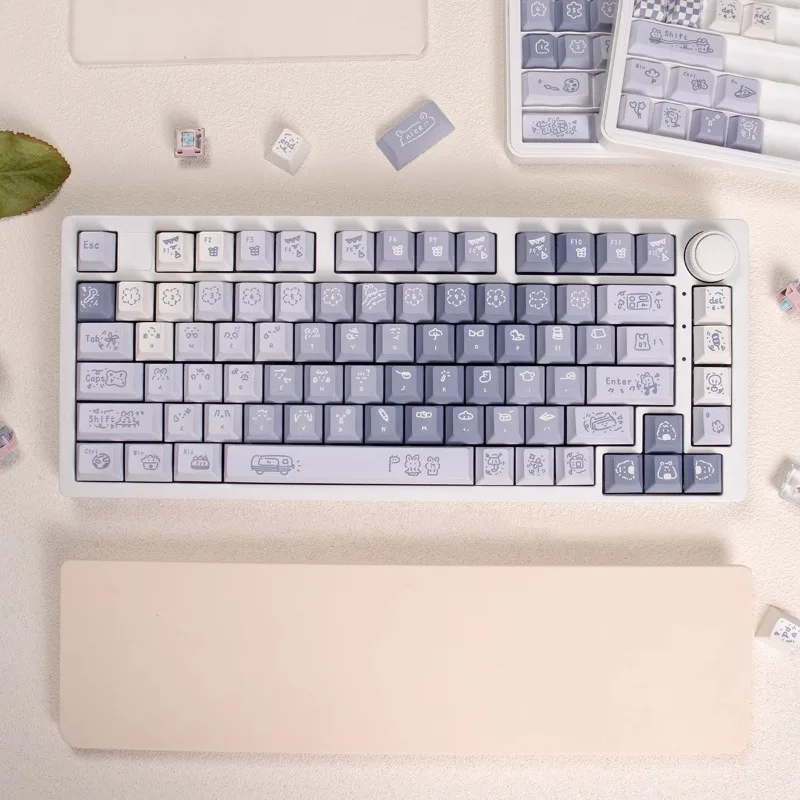 MiFuny-Juego de teclas con temática Childlike, accesorios para teclado mecánico, PBT, cinco caras, sublimación, perfil Cherry/URE - imagen 5